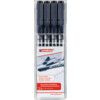 e-1880, Fineliner Pen, Black, Non-Retractable, 0.25mm - 0.7mm,  4 Pack thumbnail-0