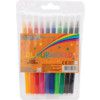 Fibre Tip Pen, Assorted, Non-Retractable, Fine, 0.7mm Line Width, Non-Refillable, 10 Pack thumbnail-1