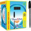 Ballpoint Pen, Black, Non-Retractable, 0.8mm Line Width, Non-Refillable,  100 Pack thumbnail-0