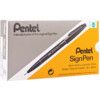 Sign S520, Fibre Tip Pen, Black, Non-Retractable, Broad, 1mm Line Width, Non-Refillable, 12 Pack thumbnail-2