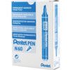 N60 Series, Permanent Marker, Blue, Broad Tip Size, Chisel Nib, Pack of 12 thumbnail-1