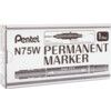 N75W, Permanent Marker Pen, Black, Fine, Bullet;Ballpoint, Non-Retractable, 12 Pack thumbnail-2