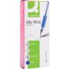 Gel Pen, Blue, Fine Tip Size, 0.5mm Line Width, Pack of 10 thumbnail-2