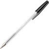 Ballpoint Pen, Black, Non-Retractable, Medium, 0.7mm Line Width, Non-Refillable, 50 Pack thumbnail-0