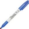 Permanent Marker Pen, Blue, Fine, Bullet, Non-Retractable, 12 Pack thumbnail-0