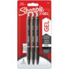 S-Gel Series, Gel Pen, Black, Medium Tip Size, Pack of 3 thumbnail-0