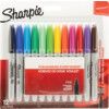 Permanent Marker Pen, Assorted, Fine, Bullet, Non-Retractable, 12 Pack thumbnail-1