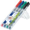 311 Lumocolor, OHP Marker Pen, Assorted, Fine, Bullet, Non-Retractable, 4 Pack thumbnail-1