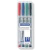 315 Lumocolor, OHP Marker Pen, Assorted, Medium, Bullet, Non-Retractable, 4 Pack thumbnail-0