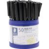 430 Series, Ballpoint Pen, Black, Medium Tip Size, 1mm Line Width, Pack of 50 thumbnail-1