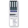 308 Series, Fineliner Pen, Black, Fine Tip Size, 0.1mm Line Width, Pack of 4 thumbnail-0