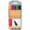 Point 88 Series, Fineliner Pen, Assorted Colours, Fine Tip Size, 0.4mm Line Width, Pack of 10 thumbnail-0