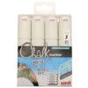 Chalk Marker, White, Broad Tip Size, Bullet Nib, Pack of 4 thumbnail-0