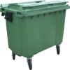 Industrial Green Wheelie Bin - 660 Litre thumbnail-0