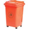 LWB50Y Red/Orange Wheelie Bin - 50 Litre thumbnail-0