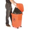 LWB50Y Red/Orange Wheelie Bin - 50 Litre thumbnail-1