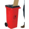 LWB12LSY Letter Slot Red Wheelie Bin - 120 Litre thumbnail-0