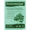 ENVIROWIPE FOLDED CLOTHS,COMPOSTABLE, BLUE (PK-25) thumbnail-0