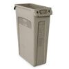 Rubbermaid Vented Slim Jim Bin - 87Lt Beige thumbnail-0