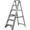 Aluminium Ladder, 6-Tread, 1.26m Open Height, Aluminium thumbnail-0