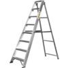 Aluminium Ladder, 8-Tread, 1.7m Open Height, Aluminium thumbnail-0