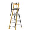 4-Tread, Folding Step Ladder, 1.09m, Glass Fibre, Large Platform, High Safety rail thumbnail-0