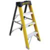 6 x Treads, Glass Fibre Platform Step Ladder, 1.63m thumbnail-1