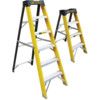 5 x Treads, Glass Fibre Platform Step Ladder, 1.39m thumbnail-3