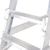 8-Tread,  Step Ladder, 2m, Aluminium, Side Handrails, Silver thumbnail-1