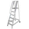 Step Ladder, 6-Tread, 1.5m Height, Aluminium, Silver thumbnail-0