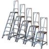 Step Ladder, 5-Tread, 1.2m Height, Aluminium, Silver thumbnail-1