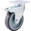 Castor, Light Duty, Braked, Swivel, 100mm, 80kg Load Capacity thumbnail-0