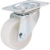 Medium Duty, Castor, 80mm, Unbraked, Swivel, Top Plate, Nylon, White thumbnail-0