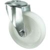 Medium Duty, Castor, 100mm, Unbraked, Swivel, Bolt Hole, Nylon, White thumbnail-0