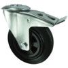 Castor, Medium Duty, Braked, Swivel, 100mm, 70kg Load Capacity thumbnail-0