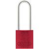 Keyed Padlock, Aluminium, Red, 32mm Width, Weatherproof thumbnail-0