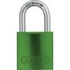 72/40 40mm Aluminium Padlock Green thumbnail-0