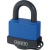 Keyed Padlock, Keyed Different, Brass, Blue, 49mm Width, Weatherproof thumbnail-0