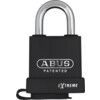 Keyed Padlock, Keyed Different, Hardened Steel, Black, 57mm Width, Weatherproof thumbnail-0