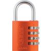 Combination Padlock, Aluminium, Orange, 42mm Width, Weatherproof thumbnail-0