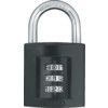 Combination Padlock, Zinc, Black, 42mm Width, Weatherproof thumbnail-0