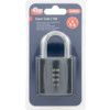 Combination Padlock, Zinc, Black, 50mm Width, Weatherproof thumbnail-2