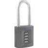 Combination Padlock, Zinc, Black, 52mm Width, Weatherproof thumbnail-0