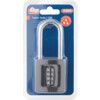 Combination Padlock, Zinc, Black, 52mm Width, Weatherproof thumbnail-3