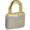 Keyed Padlock, Keyed Alike, Brass, Grey, 43mm Width, Weatherproof thumbnail-0