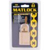 Keyed Padlock, Keyed Different, Brass, Gold, 38mm Width, Weatherproof thumbnail-3