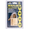 Keyed Padlock, Keyed Different, Brass, Gold, 45mm Width, Weatherproof thumbnail-3