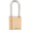 Keyed Padlock, Keyed Different, Brass, Gold, 45mm Width, Weatherproof thumbnail-1