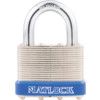 Keyed Padlock, Keyed Different, Steel, Silver, 50mm Width, Weatherproof thumbnail-1