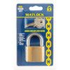 Keyed Padlock, Keyed Different, Brass, Bronze, 40mm Width, Weatherproof thumbnail-0